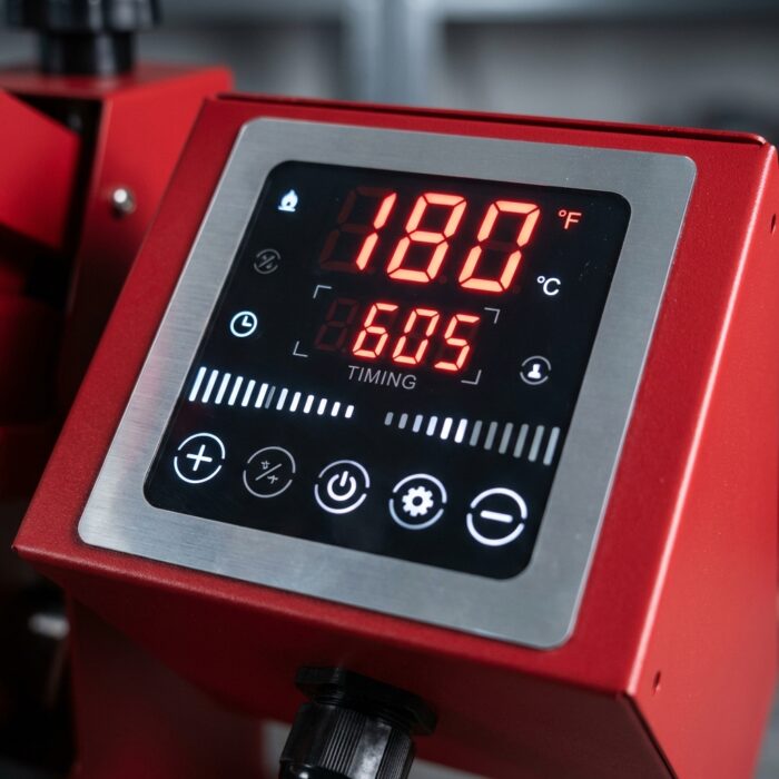 16x24 Heat Press Machine With Touch Screen And Slider MB0MC014 Touch Interface Close Up