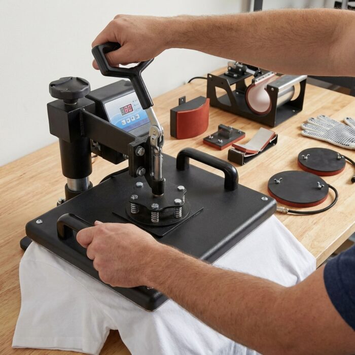 5 in 1 Combo Heat Press Machine without Slider MB0MC018 Functional Interaction