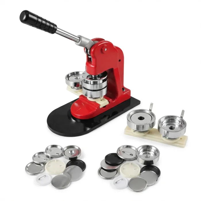 Badge Making Machine with Moulds Round Square MB0MC028 High Fidelity Front