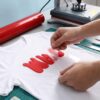 Red Puff Heat Transfer Vinyl MB0VL039 Functional Interaction