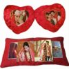 Couple Cushion Square Heart
