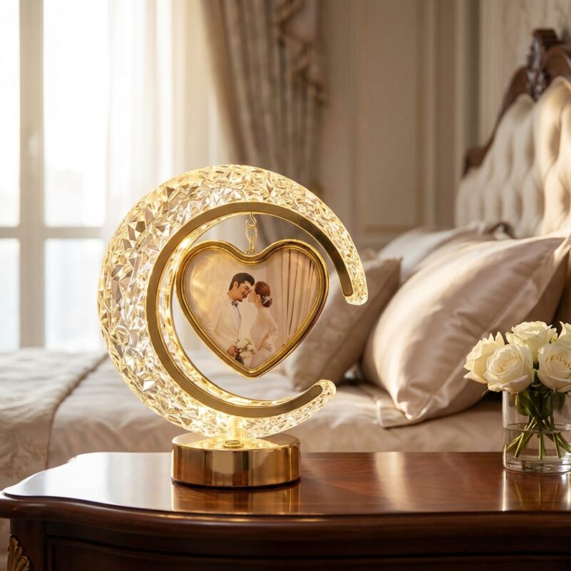 Half Moon LED Crystal Lamp Heart Round MB0PF081 Marketing Usage Half Moon LED Crystal Lamp Heart Round MB0PF081 Marketing Usage