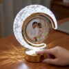 Half Moon LED Crystal Lamp Heart Round MB0PF087 Functional Interaction