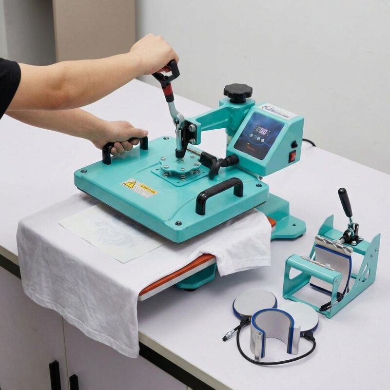 5 in 1 Heat Press Machine with Slider MB0MC023 TShirt Print 5 in 1 Heat Press Machine with Slider MB0MC023 TShirt Print