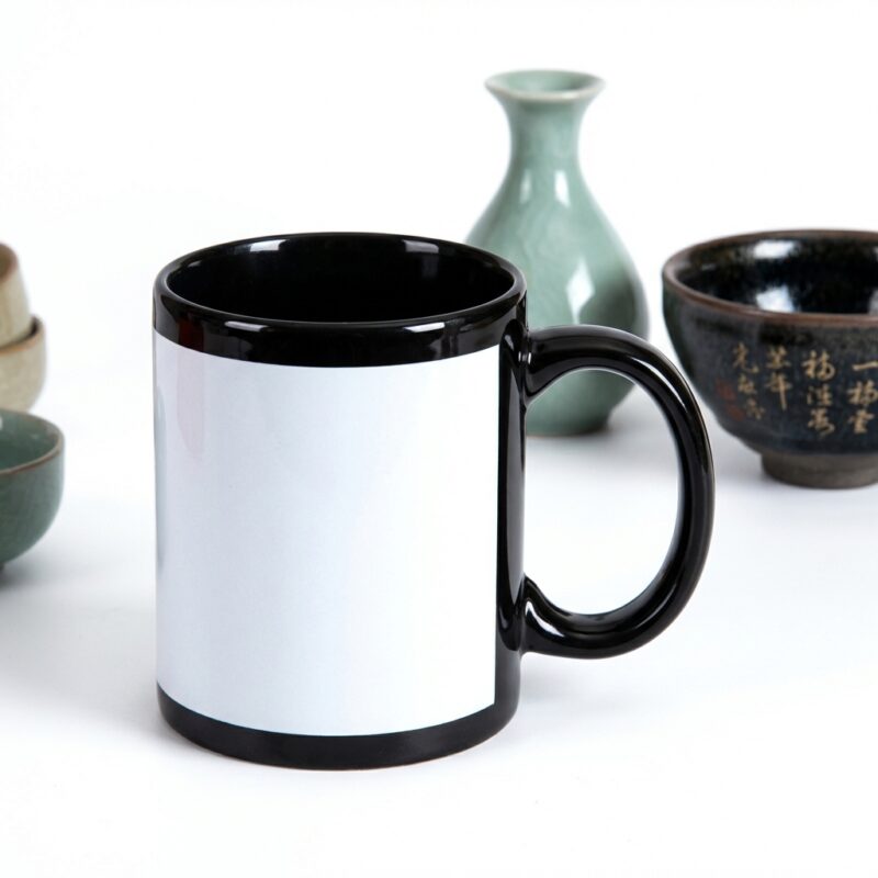 Black Patch Mug Chinese MB0MG088 Blank