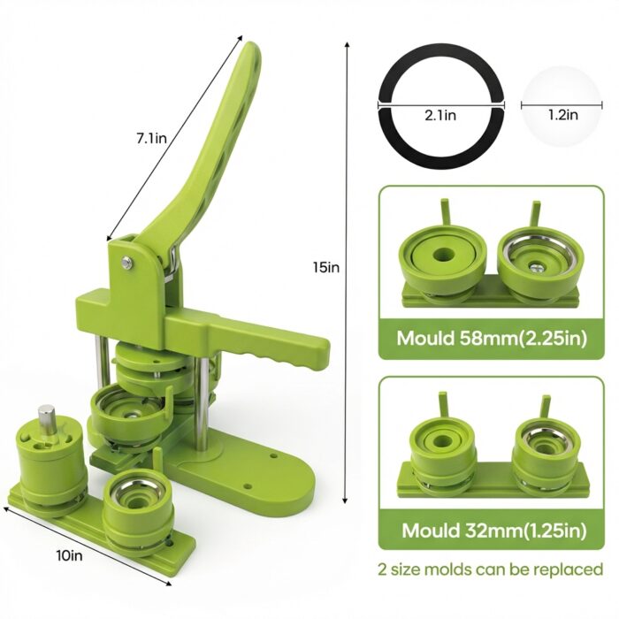 Plastic Badge Machine With One Mould MB0MC001 Exact Replica