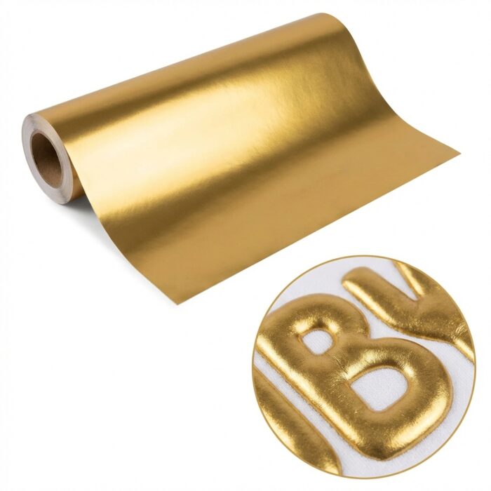 Puff Heat Transfer Vinyl MB0VL019 Metallic Golden