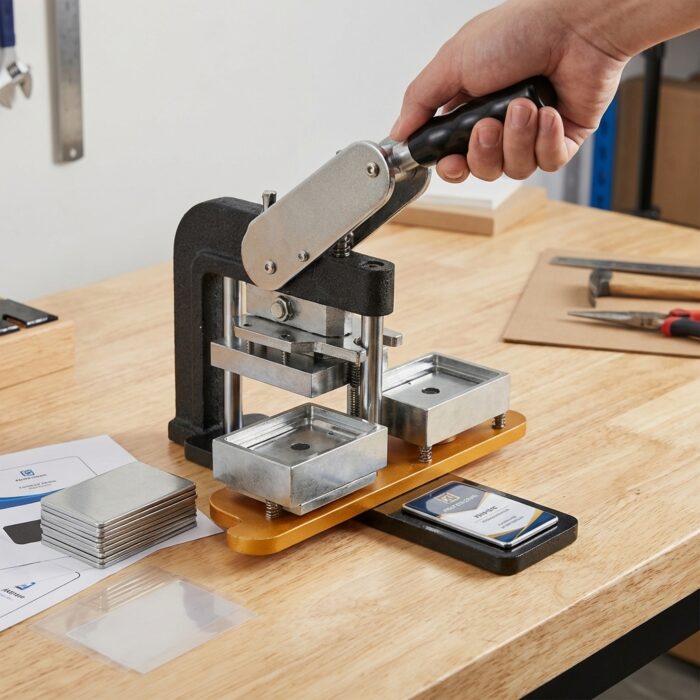 Rectangular Corner Badge Machine Badge Size 80x53 mm MB0MC067 Marketing Usage