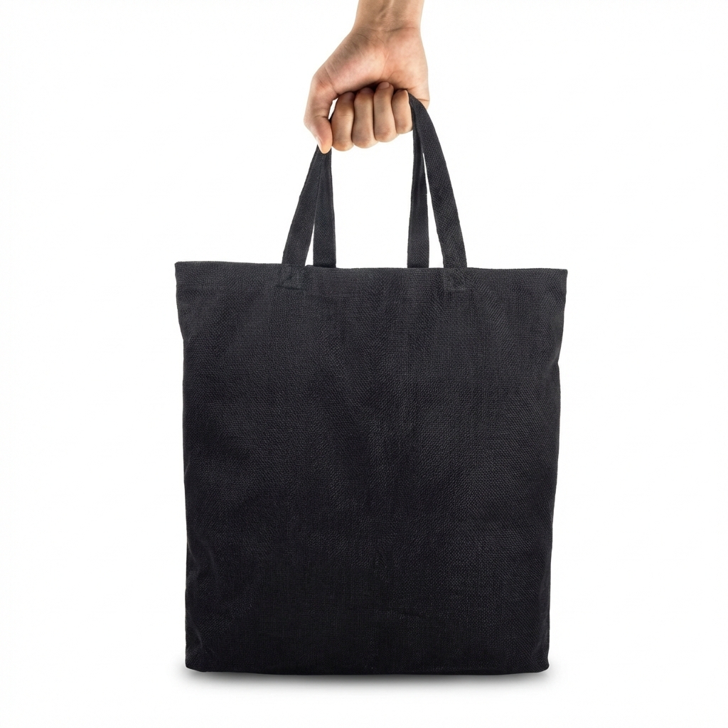 Sublimation Tote Bags 5 SUBLIMATION TOTE BAGS COLOR BLACK MB0OP114 HIGH FIDELITY FRONT