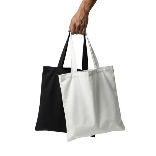 Sublimation Tote Bags White Black