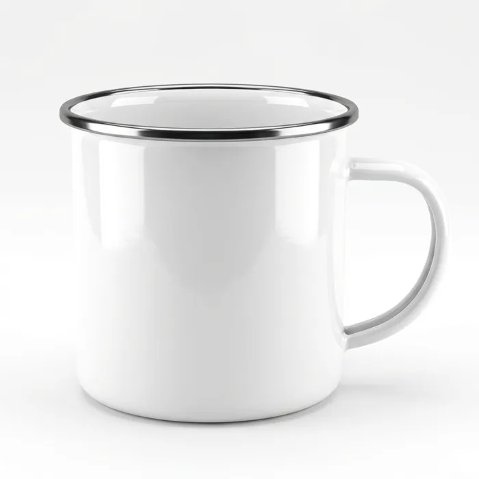 White Steel Enamel White Mug MB0MG103 Exact Replica