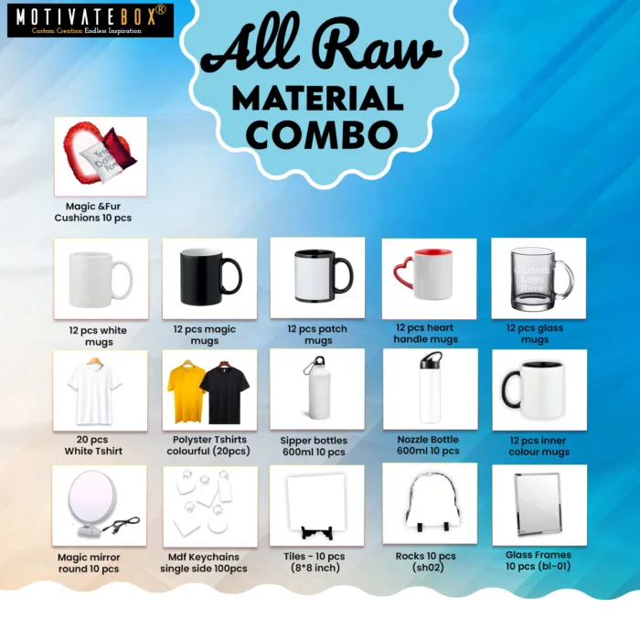 All Raw Materials Combo Sublimation