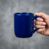 Ceramic Tea Mugs 9 Oz Dark Blue Action