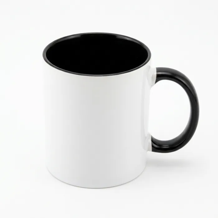 Inner Handle Colored Mug Black MB0MG054 3 4 Perspective View